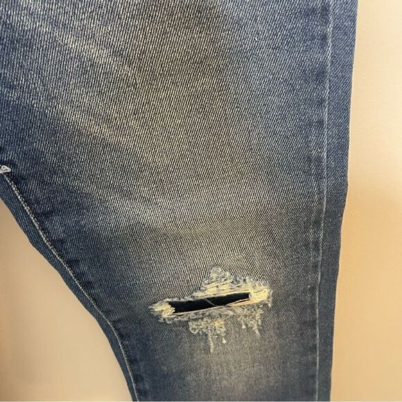 SER.O.YA MID RISE SLIM LACE UP LUCA JEANS DENIM NEW - Picture 5 of 10